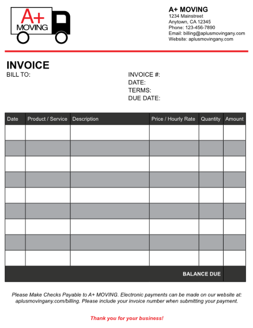 Invoice Design